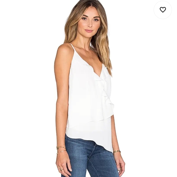 L'Academie White Ruffle Blouse - Picture 3 of 9